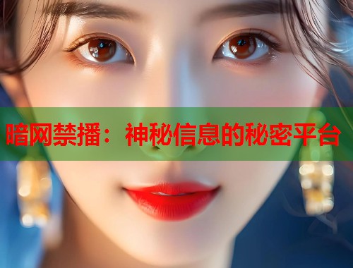 暗网禁播：神秘信息的秘密平台