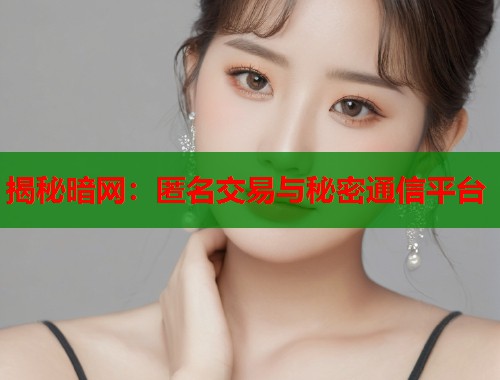 揭秘暗网：匿名交易与秘密通信平台