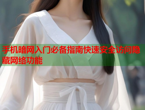 手机暗网入门必备指南快速安全访问隐藏网络功能 第1张 手机暗网入门必备指南快速安全访问隐藏网络功能 第1张