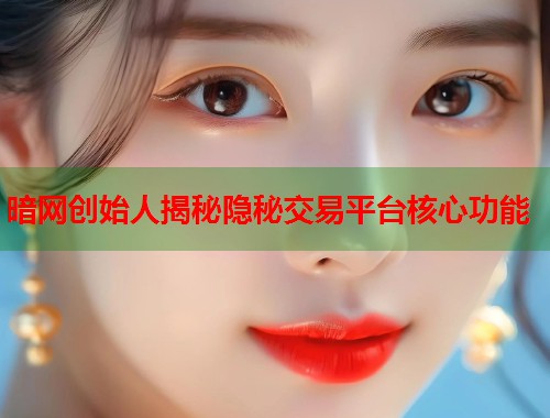 暗网创始人揭秘隐秘交易平台核心功能 第1张 暗网创始人揭秘隐秘交易平台核心功能 第1张