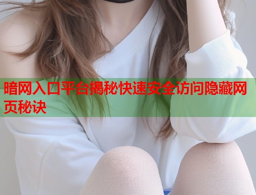 暗网入口平台揭秘快速安全访问隐藏网页秘诀