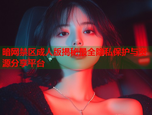 暗网禁区成人版揭秘最全隐私保护与资源分享平台 第1张 暗网禁区成人版揭秘最全隐私保护与资源分享平台 第1张