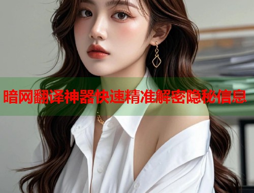 暗网翻译神器快速精准解密隐秘信息  第1张