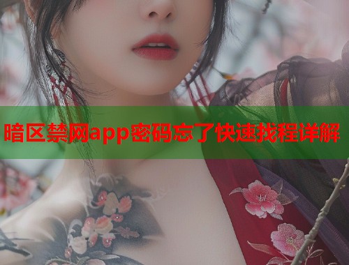 暗区禁网app密码忘了快速找程详解 第2张 暗区禁网app密码忘了快速找程详解 第2张