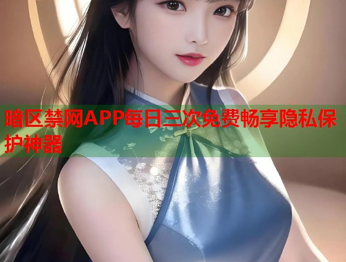 暗区禁网APP每日三次免费畅享隐私保护神器