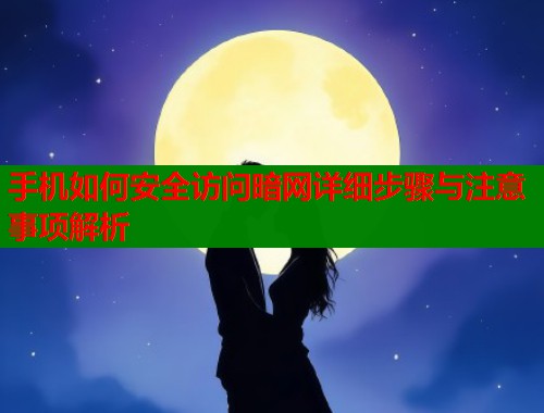 手机如何安全访问暗网详细步骤与注意事项解析 第2张 手机如何安全访问暗网详细步骤与注意事项解析 第2张