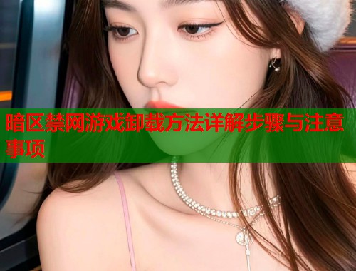 暗区禁网游戏卸载方法详解步骤与注意事项 第1张 暗区禁网游戏卸载方法详解步骤与注意事项 第1张