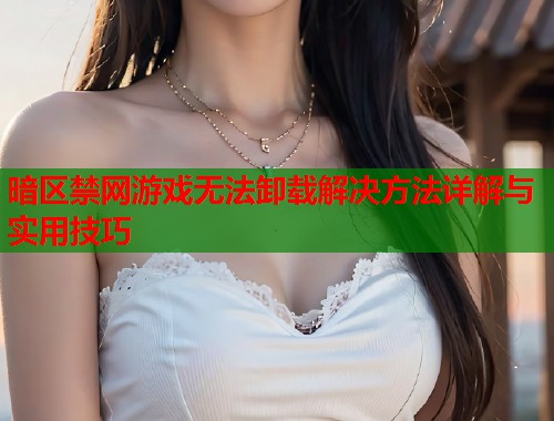 暗区禁网游戏无法卸载解决方法详解与实用技巧 第2张 暗区禁网游戏无法卸载解决方法详解与实用技巧 第2张