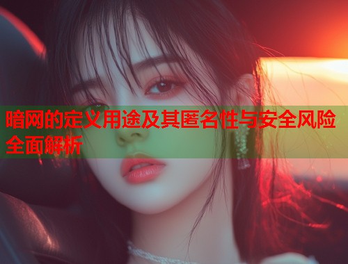 暗网的定义用途及其匿名性与安全风险全面解析