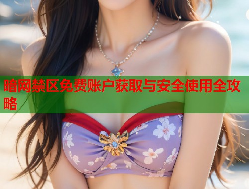 暗网禁区免费账户获取与安全使用全攻略