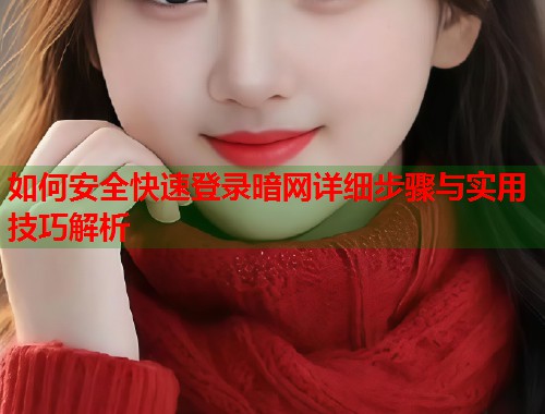 如何安全快速登录暗网详细步骤与实用技巧解析  第1张