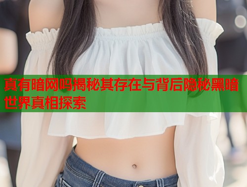 真有暗网吗揭秘其存在与背后隐秘黑暗世界真相探索