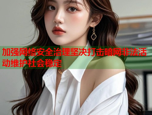 加强网络安全治理坚决打击暗网非法活动维护社会稳定