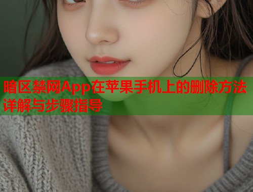 暗区禁网App在苹果手机上的删除方法详解与步骤指导 第1张 暗区禁网App在苹果手机上的删除方法详解与步骤指导 第1张