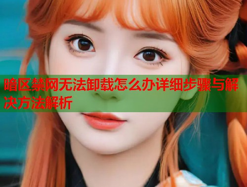 暗区禁网无法卸载怎么办详细步骤与解决方法解析  第1张