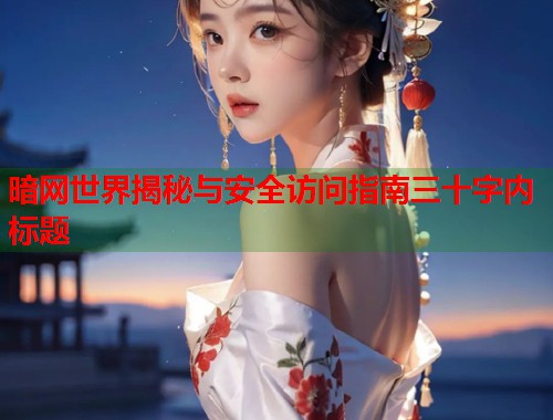 暗网世界揭秘与安全访问指南三十字内标题  第1张