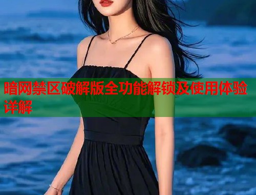 暗网禁区破解版全功能解锁及使用体验详解