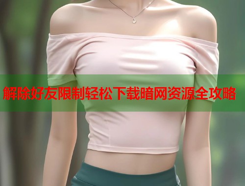 解除好友限制轻松下载暗网资源全攻略